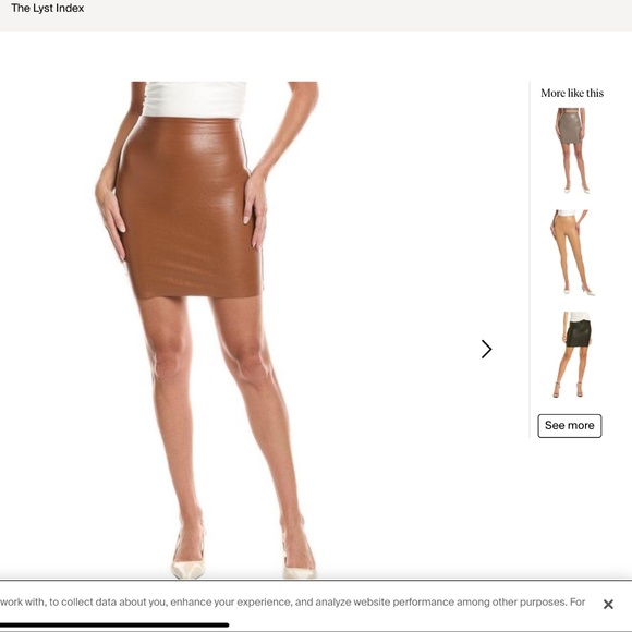 Commando Women's Brown Perfect Control Mini Skirt(NWT) - Picture 1 of 3